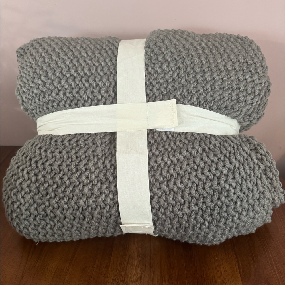 Casaluna Chunky Knit Bed Blanket Full / Queen